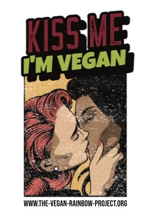 5x Kiss Me Postcard (Lesbian) DIN A6